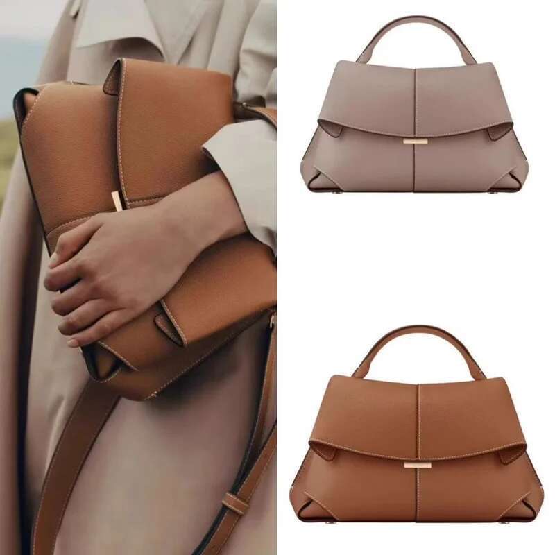 Women's Large Capacity Handbag Solid Color Casual Trend Dumpling Brand Design Fashion Leather Shoulder Crossbody Bag