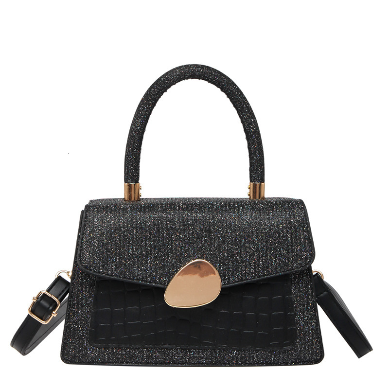 This Year's Personalized Trend Fashion Women's 2025 Fresh New Free Delivery Designer Bag Contrasting Color Crocodile Pattern Luxury Bag Sing