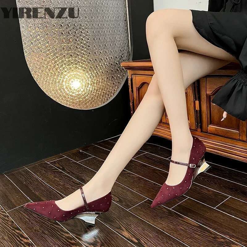 Spring Summer Fashion Sexy Black Lace Mesh Pumps Women Pointed Toe Super Party Shoes Thin High Heels 2025