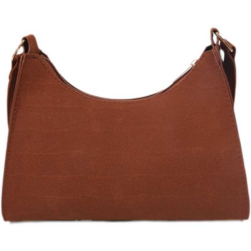 Sensible frosted small square bag for young women Instagram niche underarm bag new commuting single Yingshuo