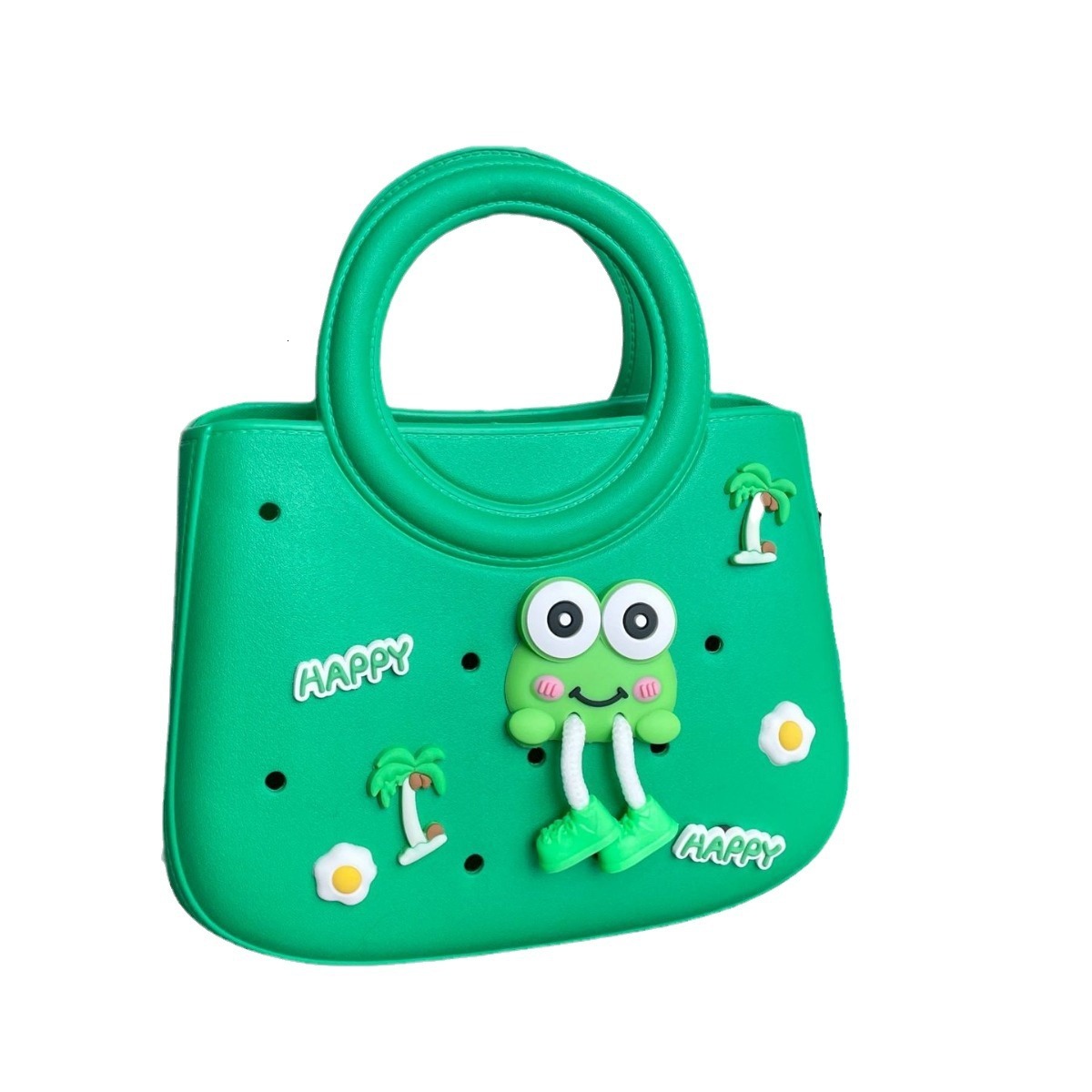 Bb003eva New Solid Color DIY Waterproof Storage Beach Bag Fashionable Hollow Travel Handbag Full