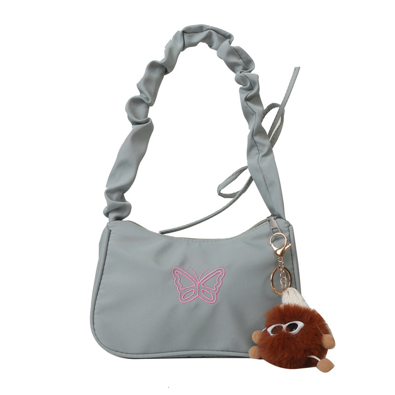 Luxury underarm ins niche female student small 2025 new pleated cloud bag, shoulder bag