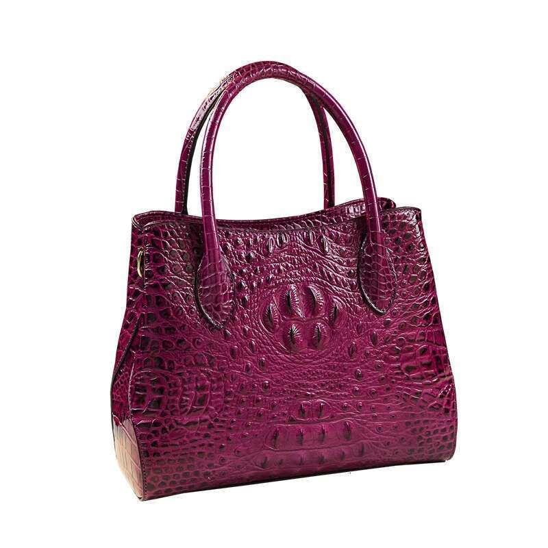 Women's Tote Bags Crocodile Pattern Women Handbags 2023 Genuine Leather Mother Large Capacity Portable Shoulder Messenger Bag