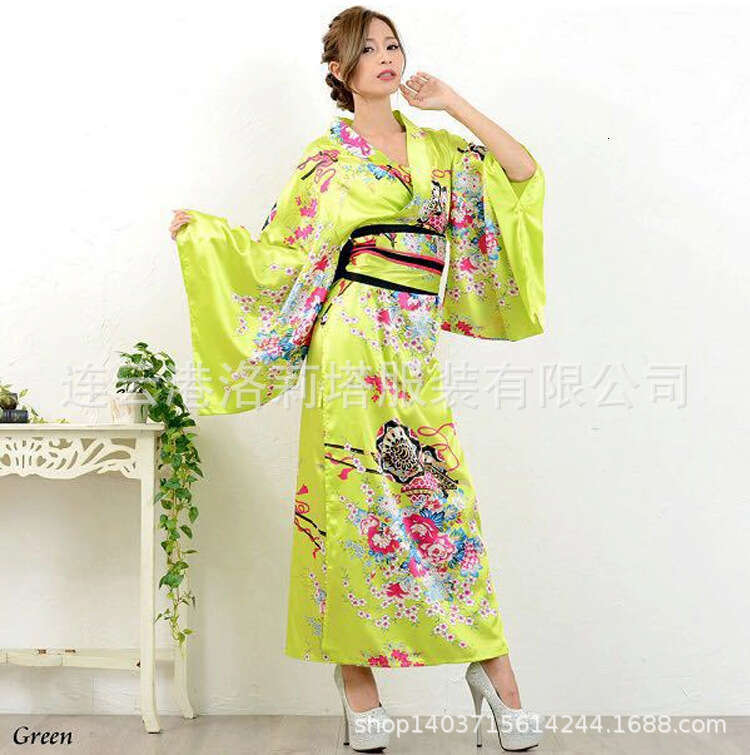 Traditional Japanese women's formal bathrobe, anime photo set, kimono stage performance costumes, photography