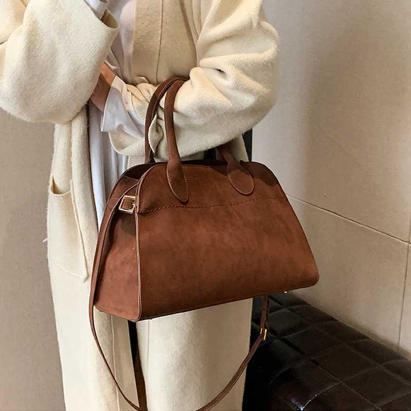 Suede Tote Bag for Wen Wens Suede Purse Vintage Top Handle Bag Women Shoder Sahel Work Leather Bag Z250516