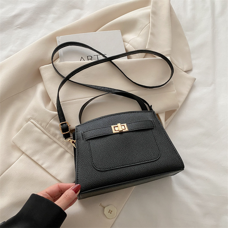 Internet Celebrity Spring New Shoulder Highend Feel Daily New Free Delivery Designer Bag Women's Crossbody Exquisite Luxury Bag Lock Kelly Bag Ha