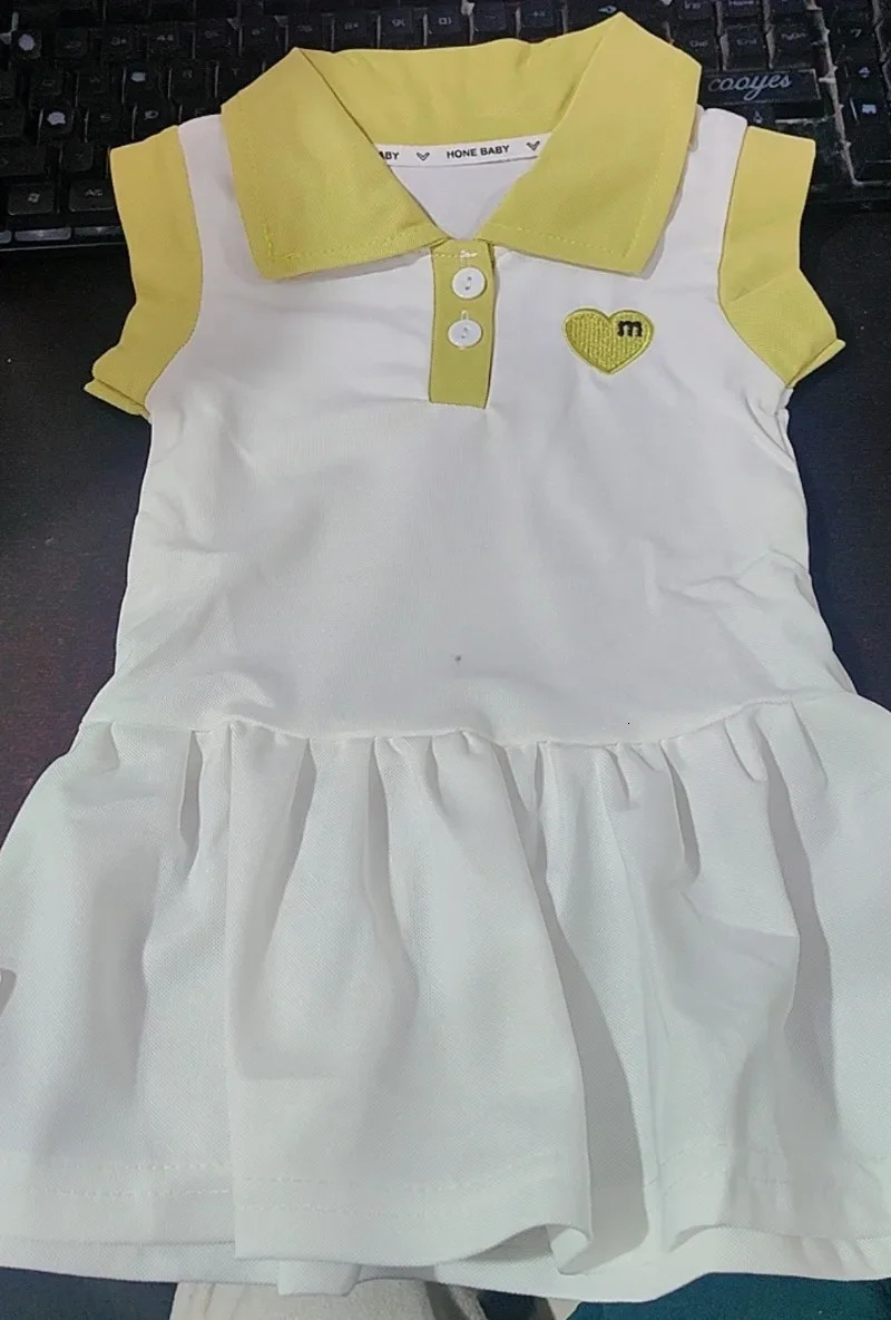 Children Dress Spring Summer Turn-Down Collar Kids Clothes Fashion Toddler Baby Girls Clothing Summer Dress Girl Clothes 250515