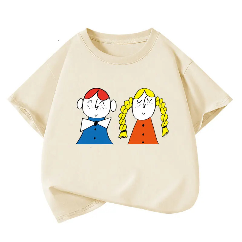 Girls T-shirts Short-sleeve Blouse for Kids Summer Spring Teenager School Tees Cotton Children Outfits Toddler Outerwear 250515
