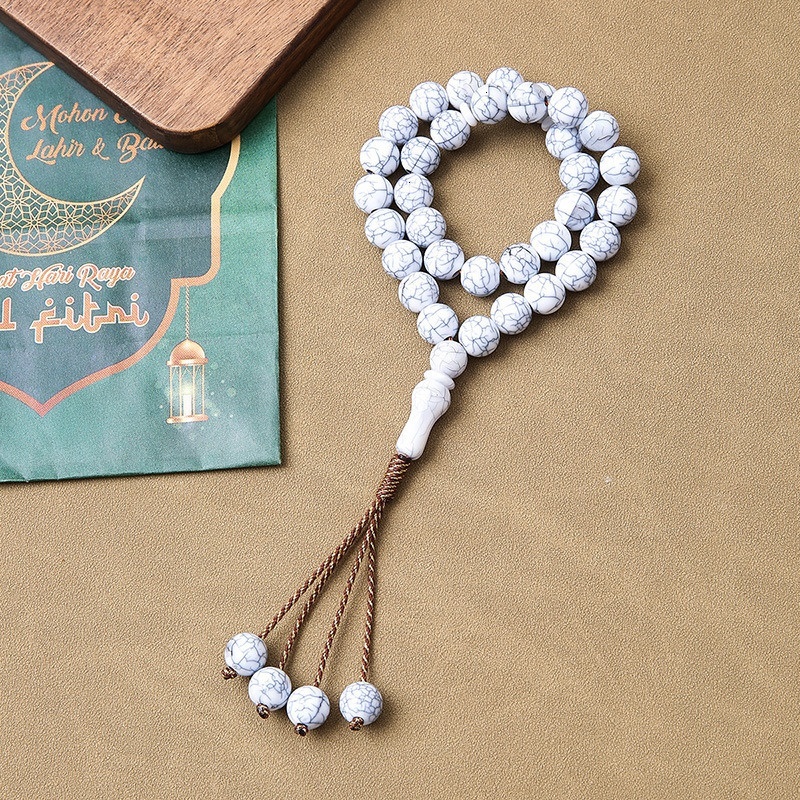 Prayer Muslim Saudi bracelet, 33 handmade cracked beads, bracelet accessories