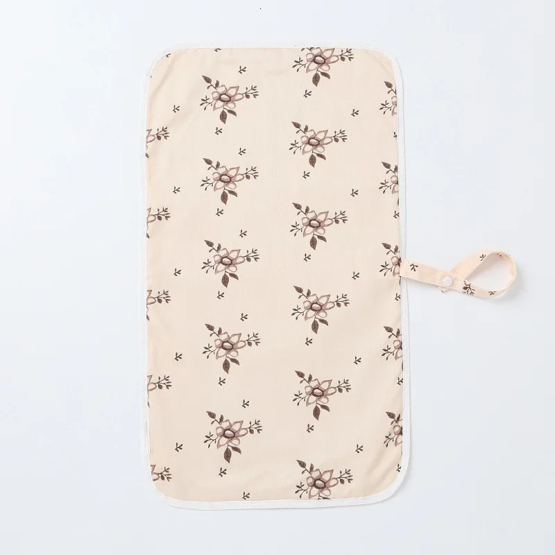 HappyFlute 35*60CM Washable Baby Diaper Changing Mat Soft 100%Polyester Portable Changing Pad Waterproof Cover Mattress For Baby 250515