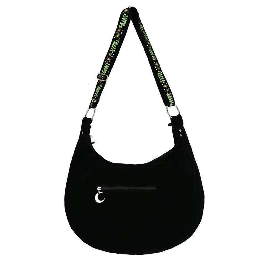 Women's Shoulder High Quality Gothic Embroidery Famous Brands Designer Crossbody Bag Large Capacity Exquisite Female Bags