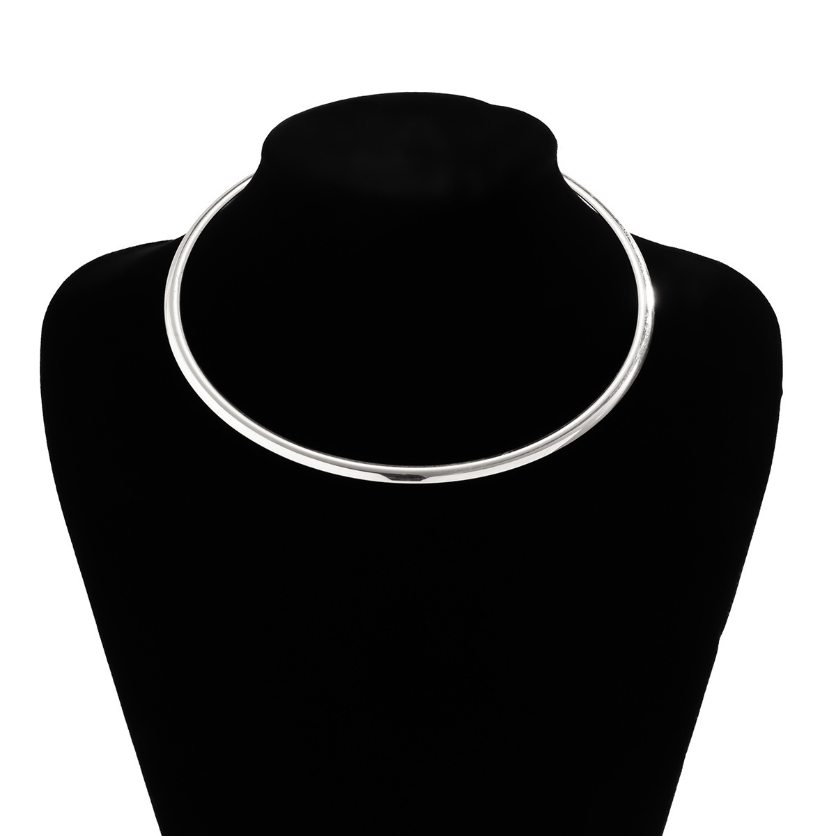 Ingemark Vintage Iron Metal Torques Choker Necklace for Women Goth Gold Color Smooth Adjustable Chain Fashion Jewelry Steampunk