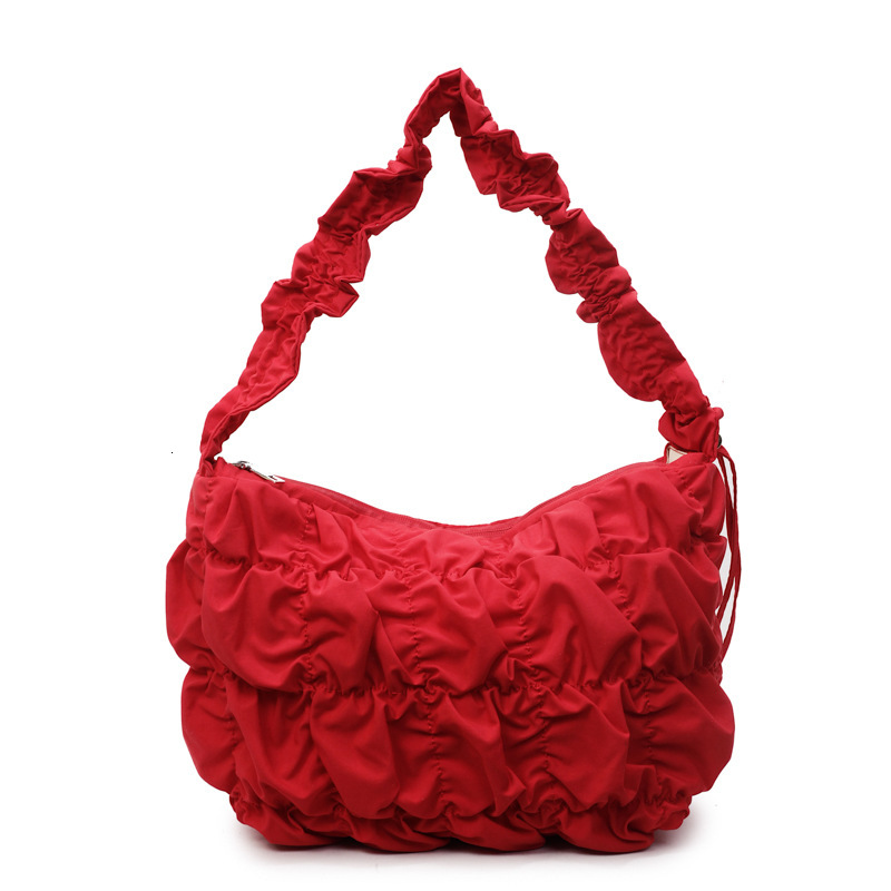 New women's pleated cloud bag new handbag fashionable and high-end texture single shoulder crossbody bag large capacity trendy and niche designer
