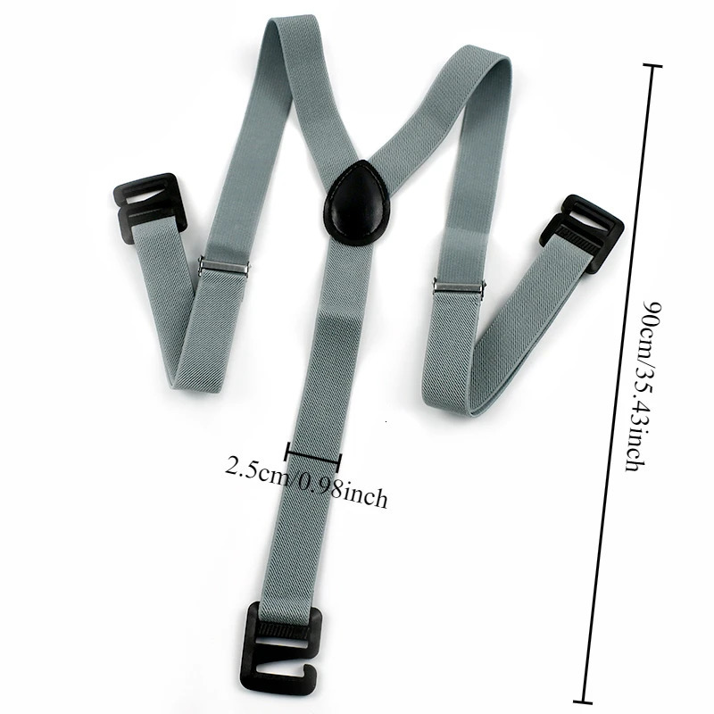 1Pc Deepeel 2.5cm Adult Mens Suspenders Harness Man Invisible 3 Clip Braces Elastic Adjust Strap Suspender Men for Shirts Pants 250515