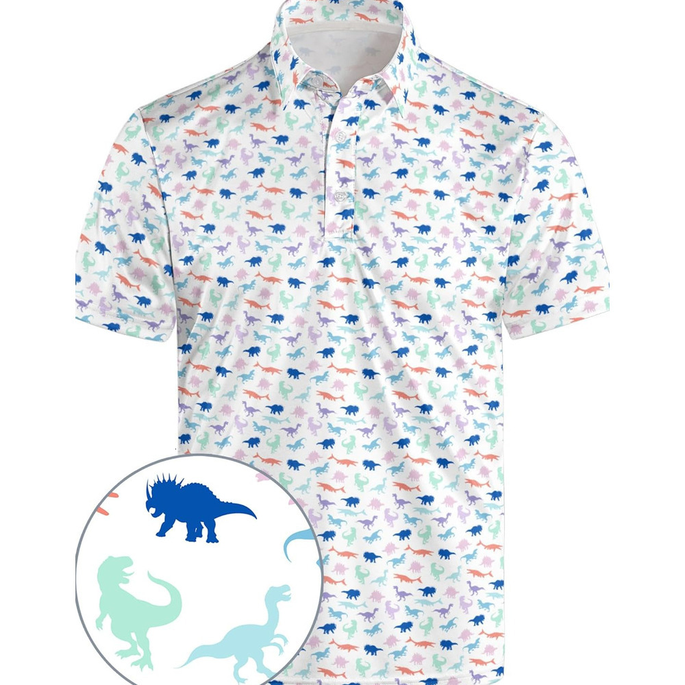 Mens Polo shirt Golf Polos for Men Funny Moisture Wicking Golf Shirts Performance Quick-Dry Polos shirts tshirt Casual tops summer clothes