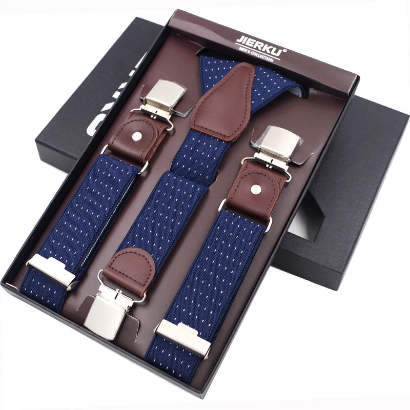 Mans Suspenders Braces 3 Clips Leather Casual Suspensorios Trousers Strap Gift For Dad High Quality Tirantes 250515