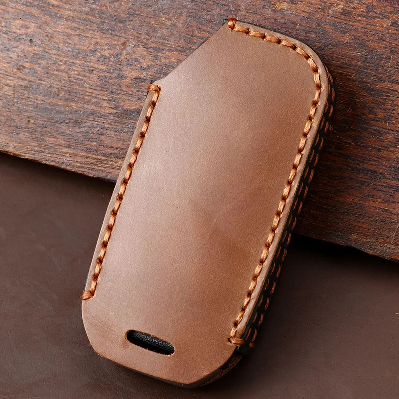 Car Key Case Cover Genuine Leather Keychain Accessories for Kia Ev6 Seltos K5 Sorento Mq4 7 Button Keyring Holder Shell 250515