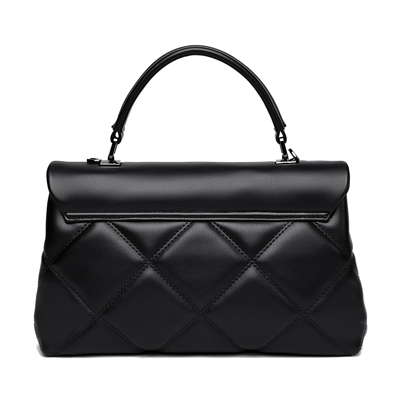 Designer-Crafted Diamond-Stitch Handbag 2024 - Women's Slim Quilted Crossbody Purse, Compact Vegan Leather Bag Free Shipping