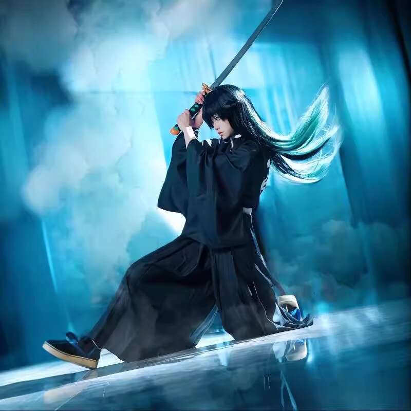 The Edge of Ghost Destruction COS clothes show no Yilang ghost killing team and wind uniform cospaly clothing men anime animation