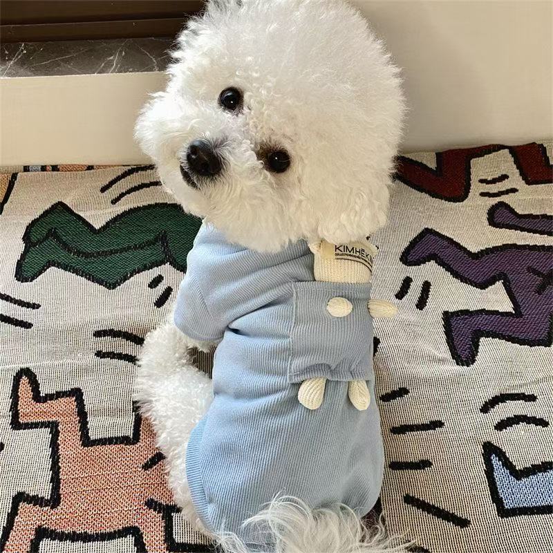 T00213 Early spring and autumn cat and dog pet clothes Teddy small dog puppy Bichon thin cat clothes anti-hair loss