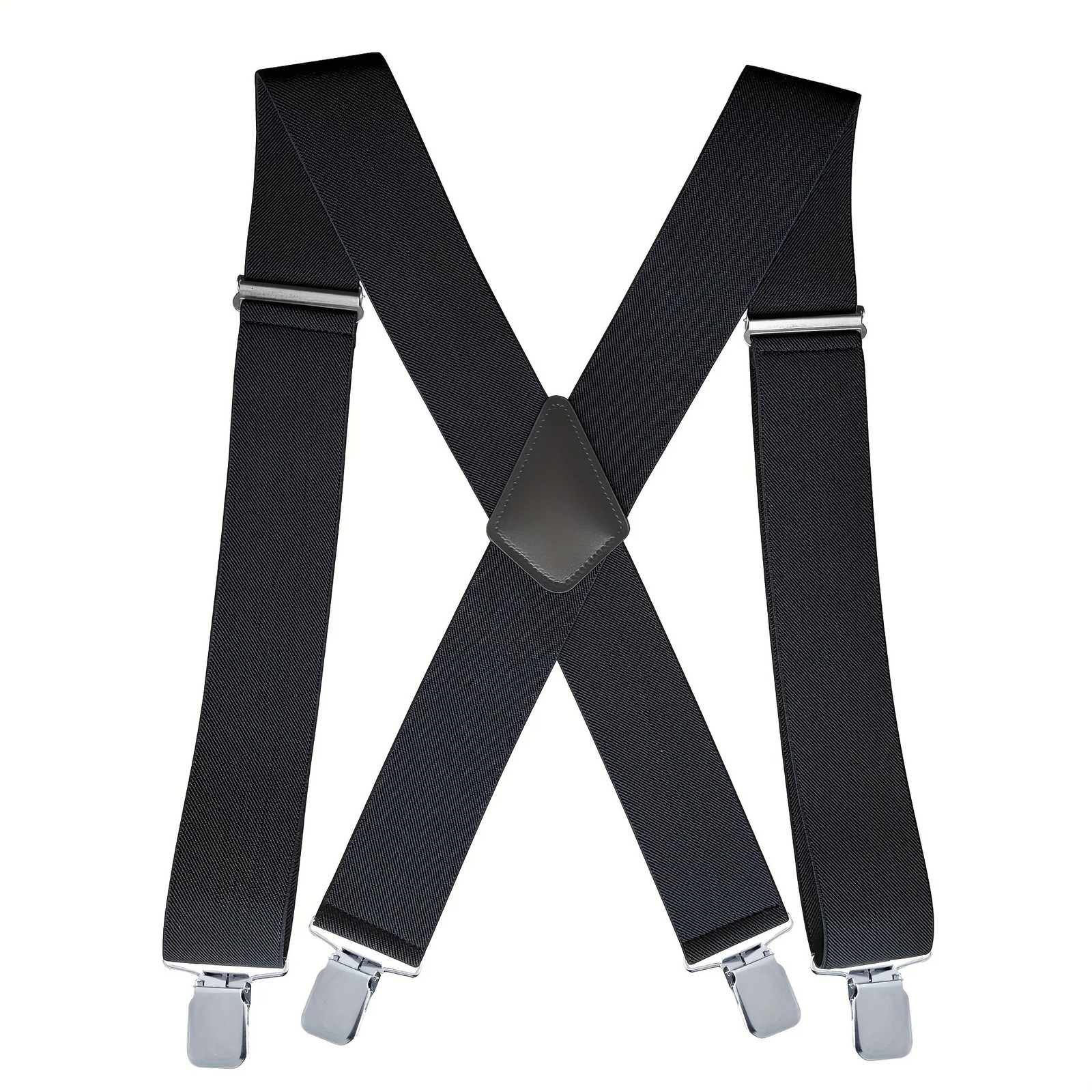 Heavy Duty Big Size Suspenders for Men Work Outdoor 2 Inch Wide X Back 4 Strong Clips Adjustable Elastic Trouser Braces Straps 250515