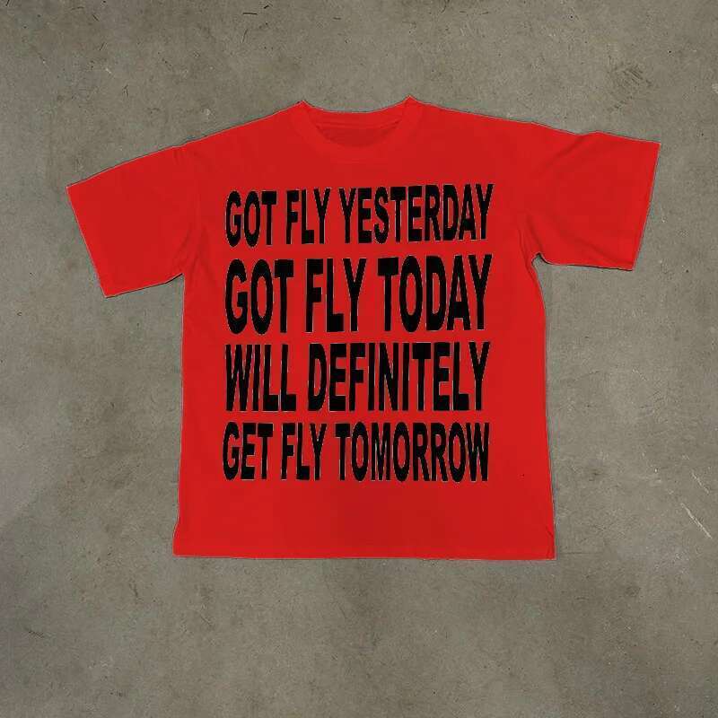 Men Y2K Cotton Hiphop Haruku Letter Print Retro Top Grunge Goth Streetwear Tee Punk Oversized Short Sleeve T-shirt EMO