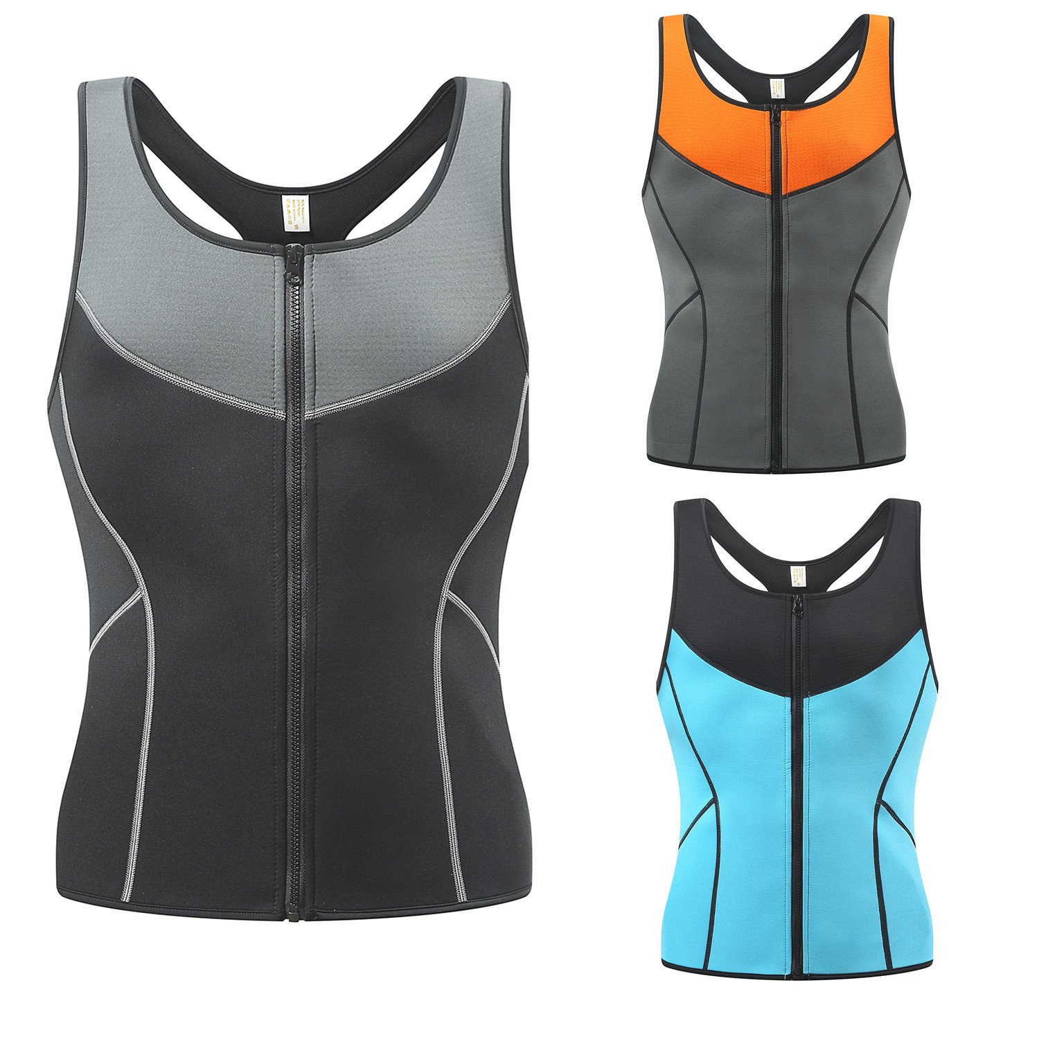 Fitness Slimming Shaper Fitness Gym Vest Abdomen Men Body Shaper Waist Trainer For Workout Reducer Body Shaper For Students Tank Sweat Sauna Suit Top 