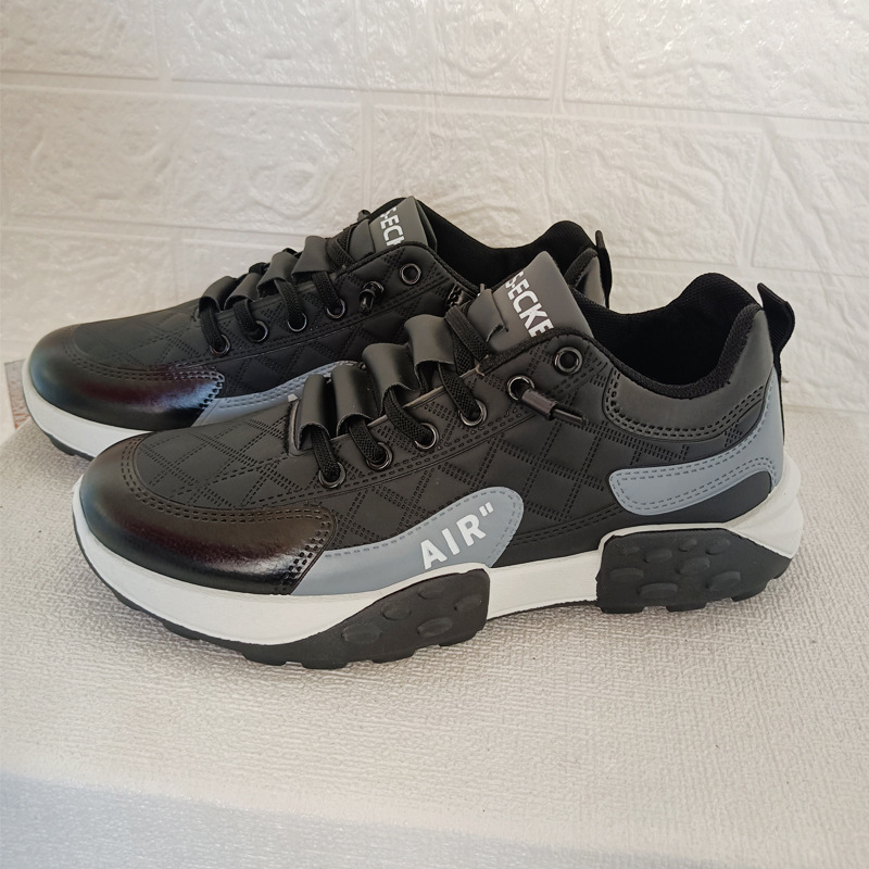Fashionable dad for men 2025 autumn breathable Korean version comfortable running low cut fashionable men's sports shoes