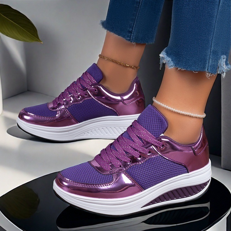 Dad S Ins Trendy Thick Sole Height Increasing Rocking Women S Mesh Breathable Sports Casual Shoes And Leisure Shoes Size Large Ddmysaturn