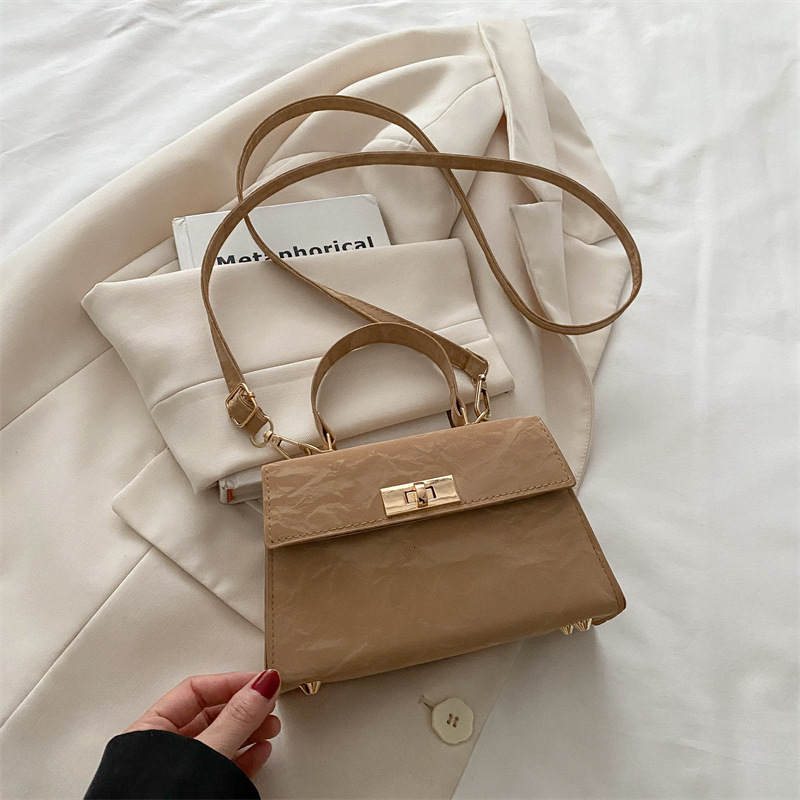 Spring Summer New Fashion Crossbody Simple Commuter Trendy Korean Version New Free Delivery Designer Bag Solid Color Single Luxury Bag Shoulder Small 