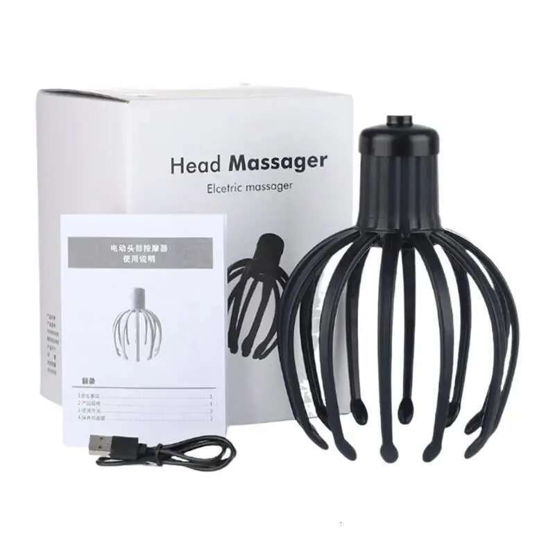 octopus head massager Claw Massagers Octopus Scalp Instrument 3 Modes Vibration Massage