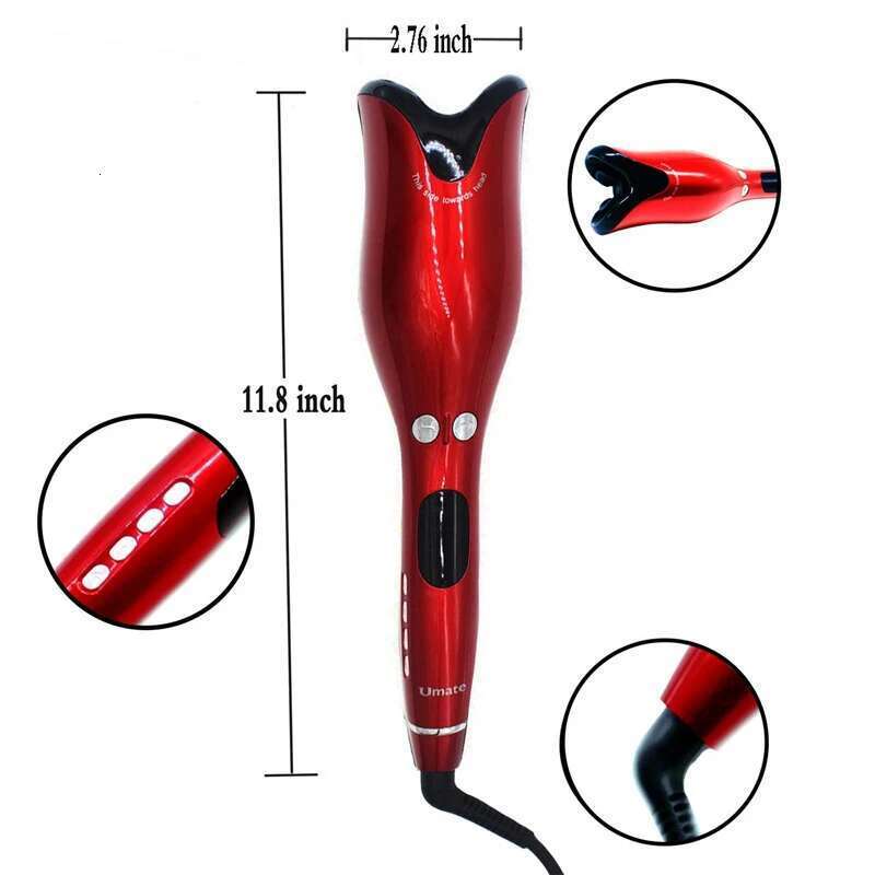 Multi-Automatic Curler Button Curling Iron Negative ion Ceramic Rotating Wave Magic Roller Spin Wand Hair Styling Tool