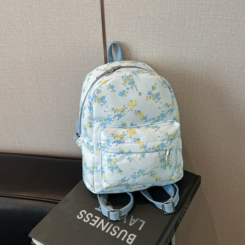 Ins Forest New Free Delivery Designer Bag Small Fresh Floral Wind Girl Luxury Bag College Student Travel Backpack Female