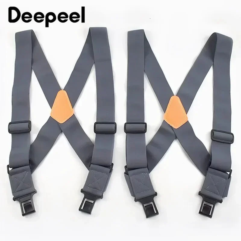 1Pc 5cm*120cm Adult Mens Elastic Wide Braces Mens Suspenders Adjustable X Type Strap Male Jockstrap Sport Work Suspender 250515