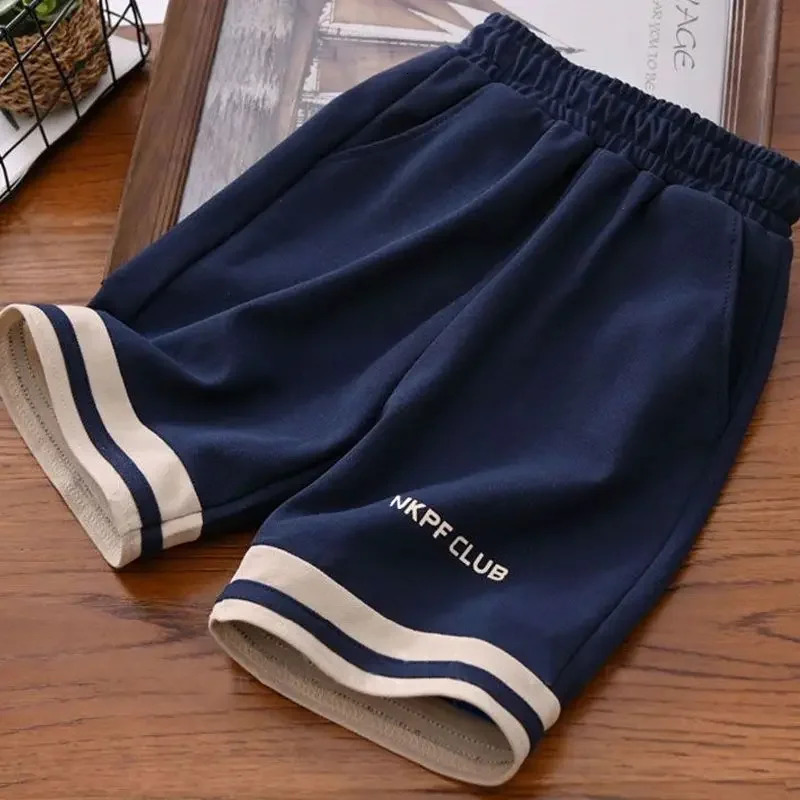Summer Children Boy Clothes Set Fashion Lapel T-shirts Top and Shorts Bottom 2 Pieces Suit Kid Short Sleeve Outfits Tracksuits 250515