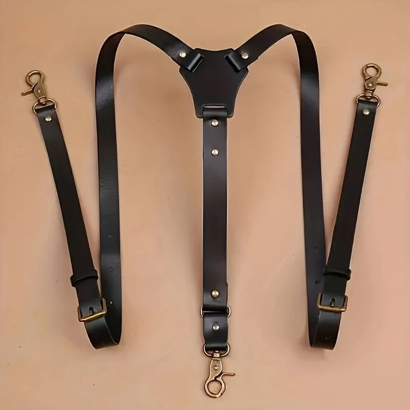 Retro PU Mens Suspenders Maintains A Fashionable And Elegant Look Perfect For Daily Wear And An Ideal Choice For Gift Giving 250515