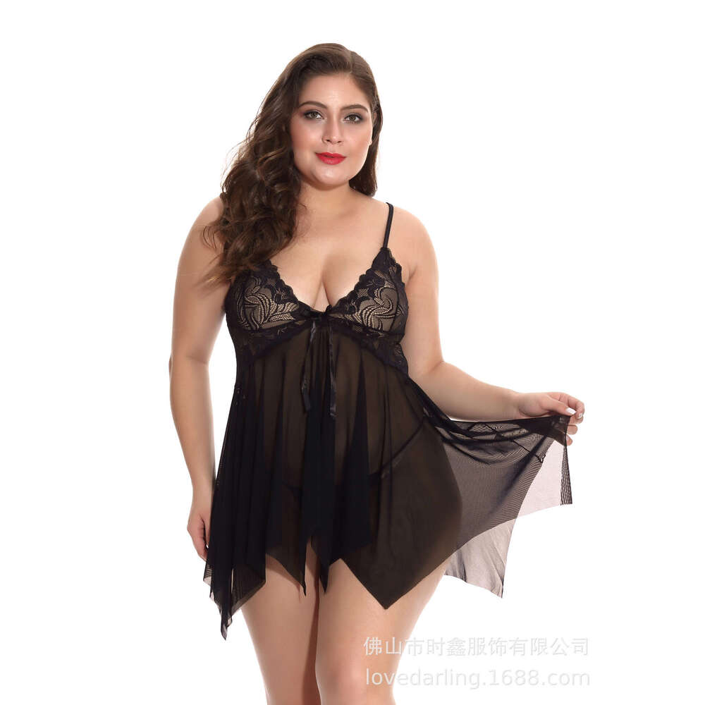 Patent Leather Sexy Lingerie Large Pajamas Fat Women S Clothing New Large Size Fun Lingerie KQ