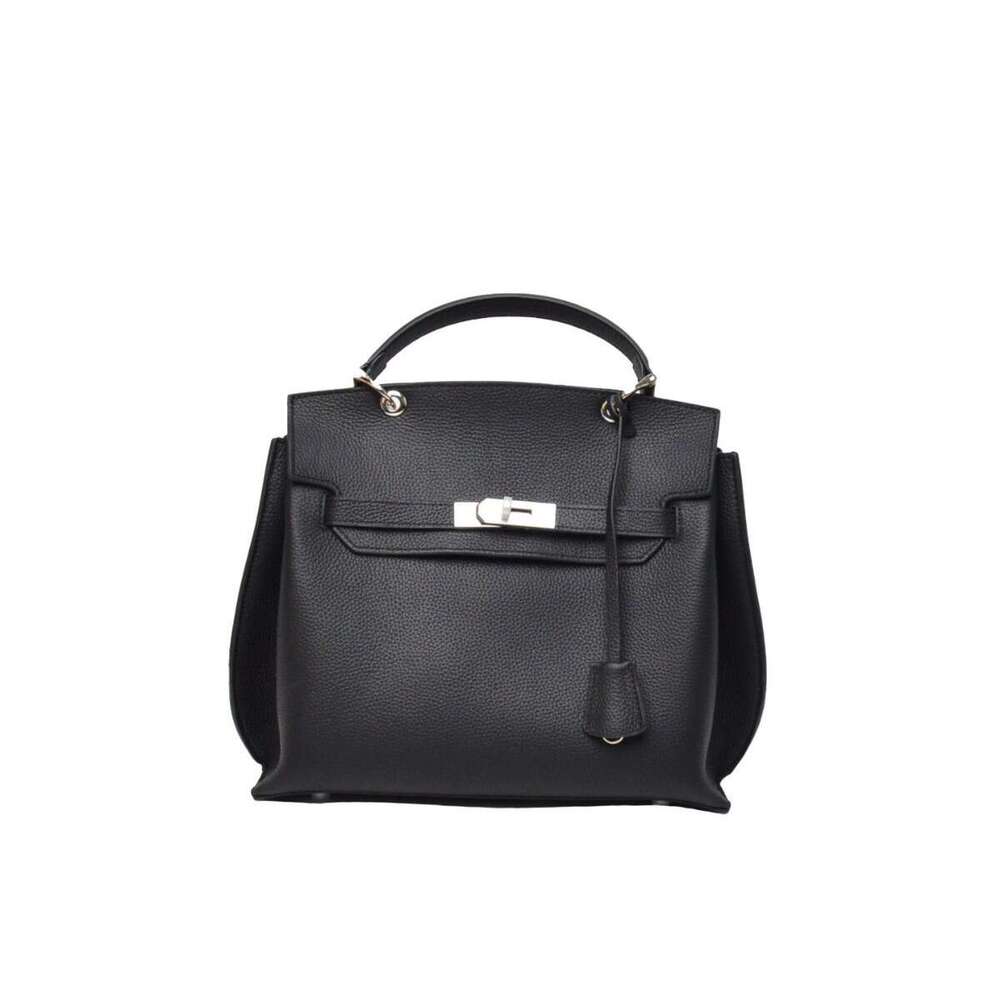 Tote Bag Women S Top Layer Cowhide Lychee Patterned Kelly Fashionable Single Shoulder Crossbody Bag Large Capacity Handbag KQ