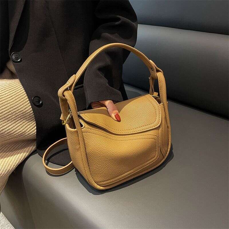 niche design geometric women's high-end feeling armpit fashionable dumpling bag versatile single shoulder crossbody bag