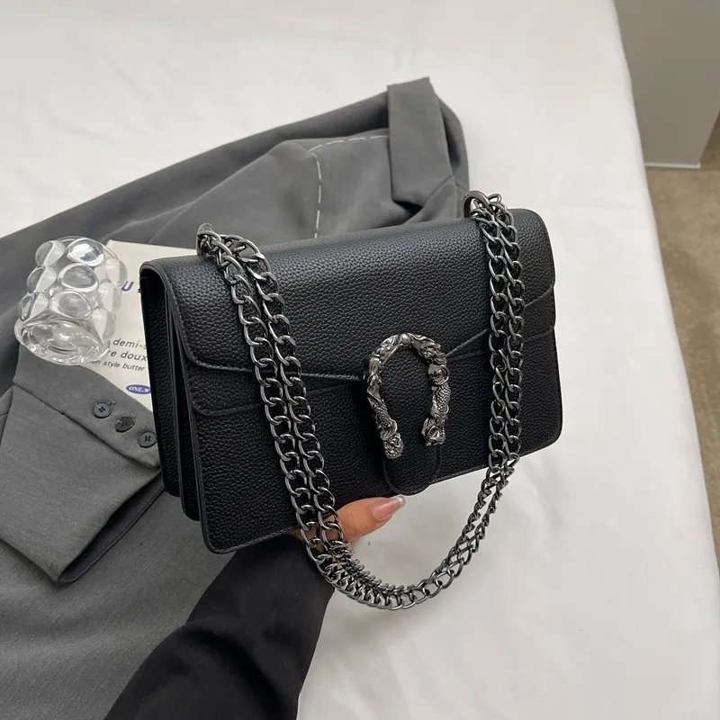 Designer Purse Crossbody 2025 Ladies Fashion Commuter Bag Pure Color Chain Women's Handbag Shoulder Slanting