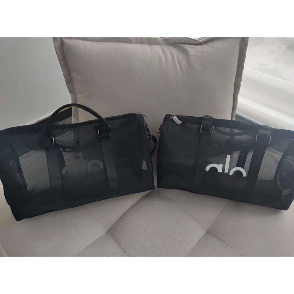 Fashion Transparent Mesh Lage Yoga Sports Women's Outdoor Fiess Travel Diagonal Cross Bag