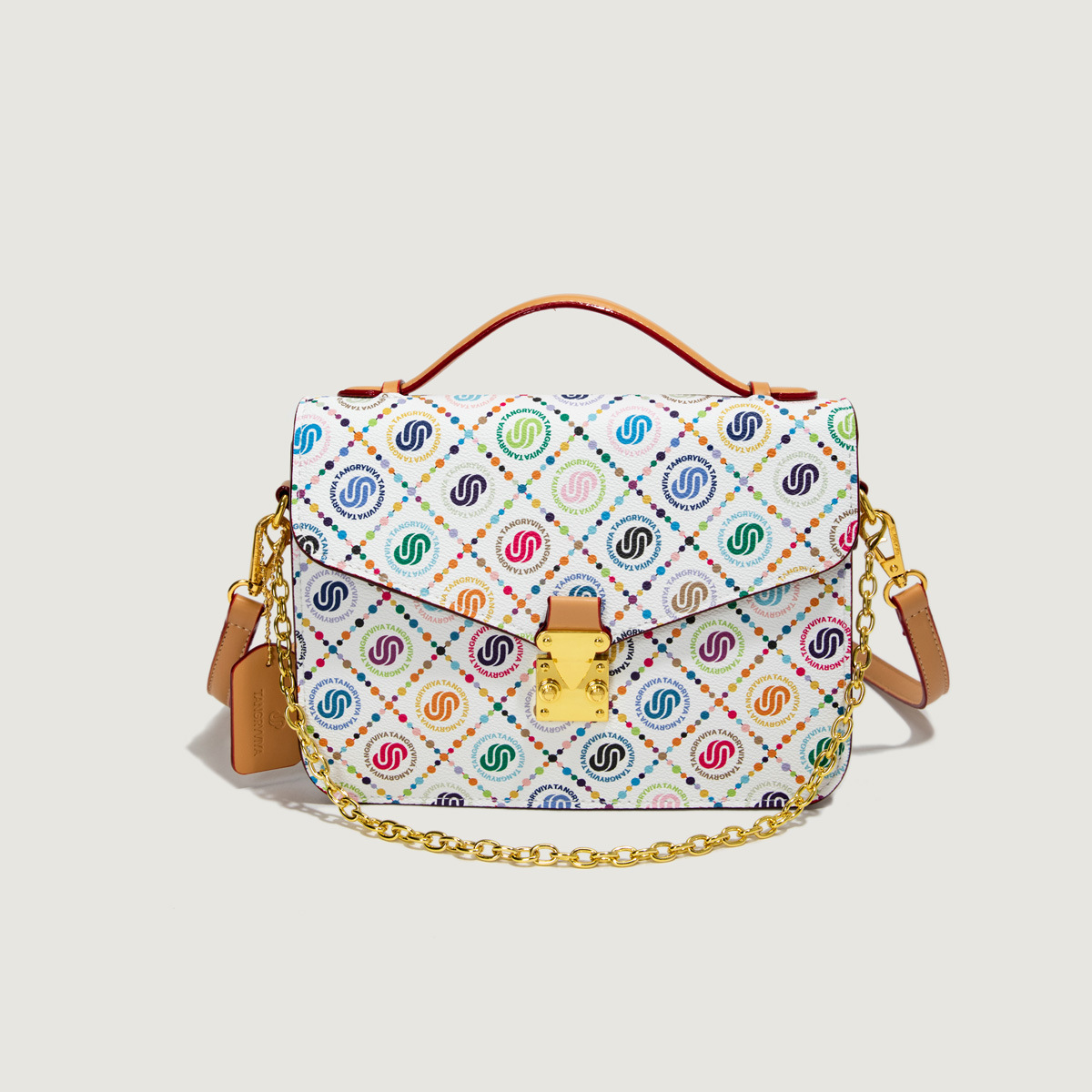 Top Quality New Free Delivery Designer Bag For Spring And Summer Dopamine Color New Small Square Fashionable Women's Bag Multifunctional Printed 