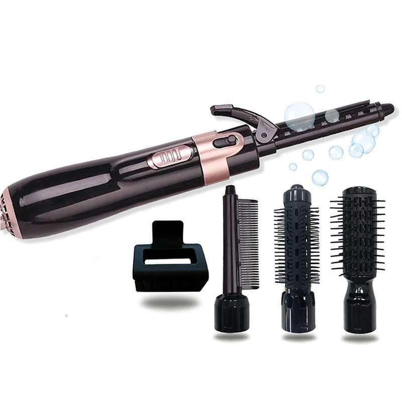 Interchangeable Head Negative Ion Brush Multiple Function Hot Air Hair Blow Dryer