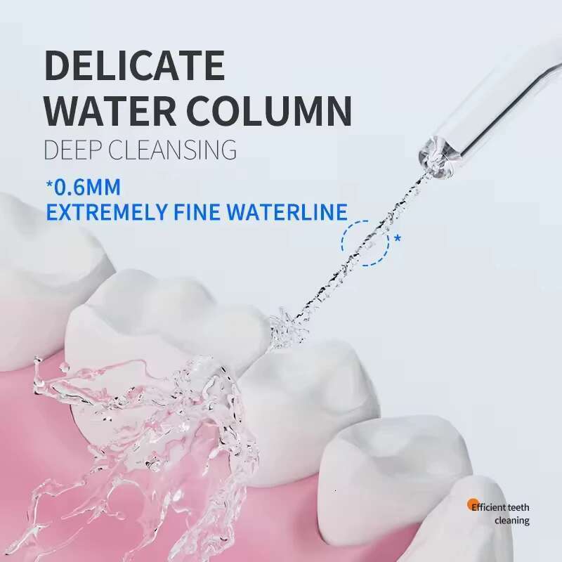 Piston Pump Flosser Electric Oral Irrigator Thread IPX7 Dental Jet USB Charging Pressure Water Teeth Cleaner