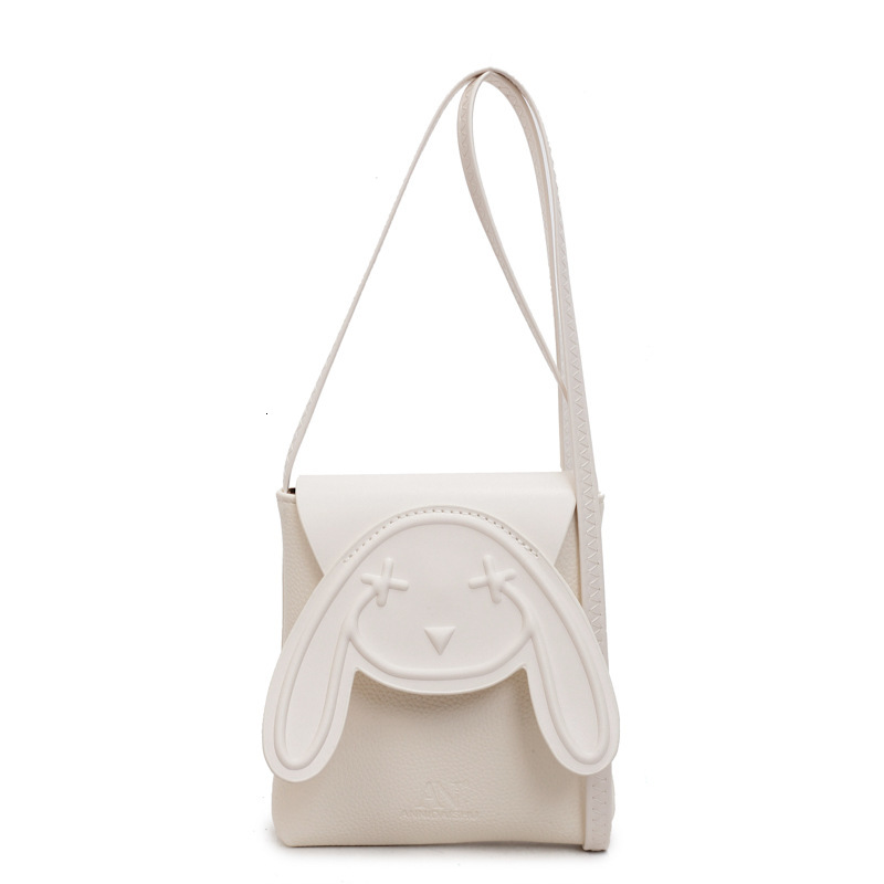 2025 New Creative Cute Rabbit Elegant Princess Single Shoulder for Women, Versatile Solid Color Simple Leisure Crossbody Bag