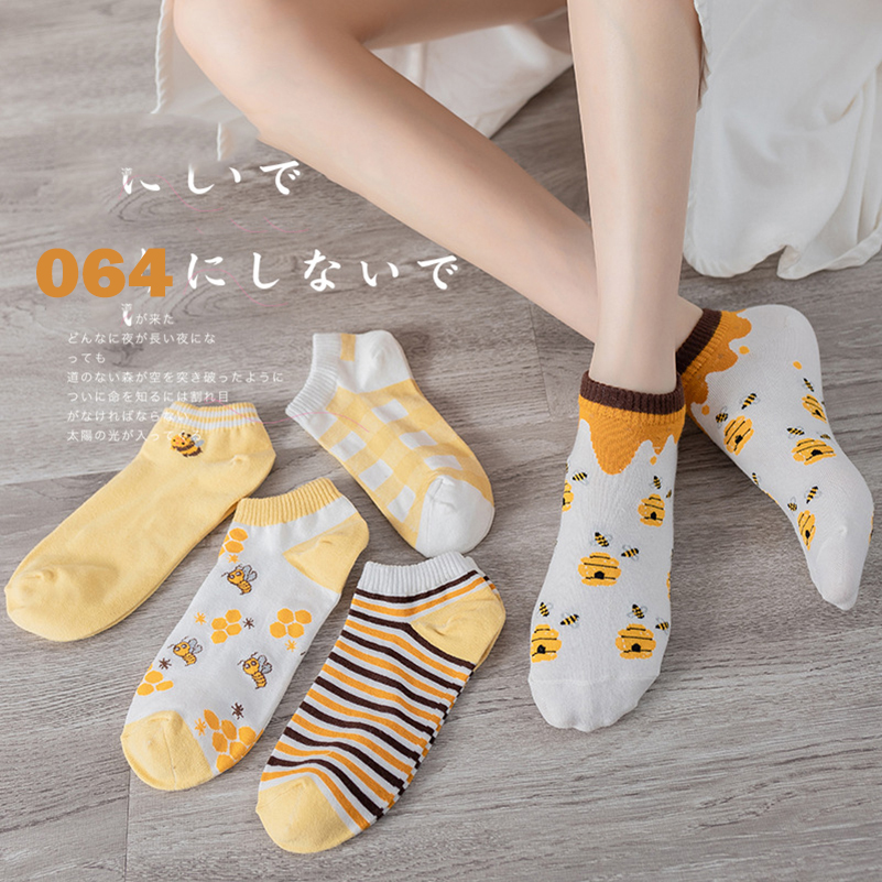 JW44141 Thin Spring and Summer Women's Sports Socks Polyester 13-18 Year Girl Shallow Mouth Short Socks Boat Retail and Wholesale