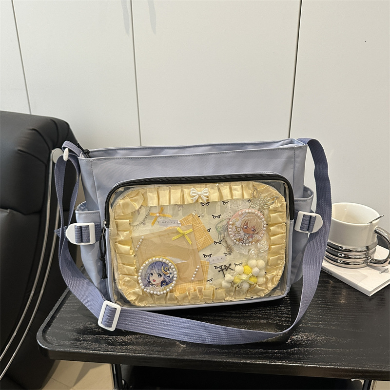 2025 Spring/summer Ins Style Transparent Luxury Bag Campus Versatile Large Capacity Simple Single Shoulder Crossbody New Free Delivery Designer Bag Fo