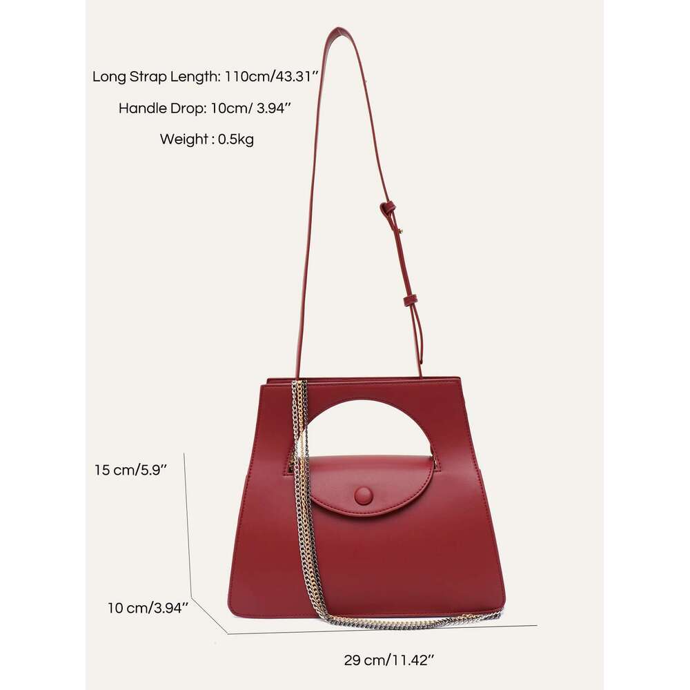 CEZIRA Brand PU Vegan Leather Top-Handle Bag Women Fashion Chain Crossbody Flap Shoulder Handbags Working Dating College