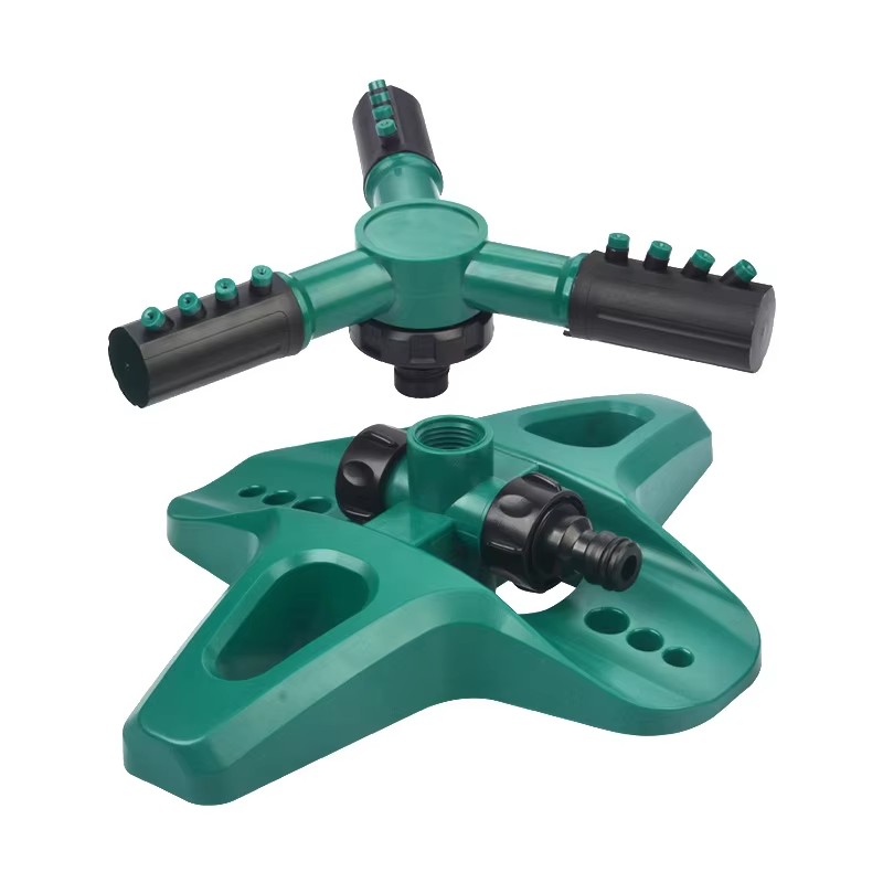 Rotating head, automatic sprinkler, 360 degree lawn greening sprinkler system, coog system for irrigating land and gardens