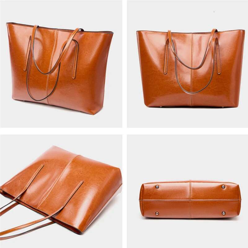 High Quality Designer Bags 2025 Cowhide Genuine Leather Large Tote For Women 2025 Designer A4 Work Shoulder Bags Shopping Ladies Handbags Luxury Bag